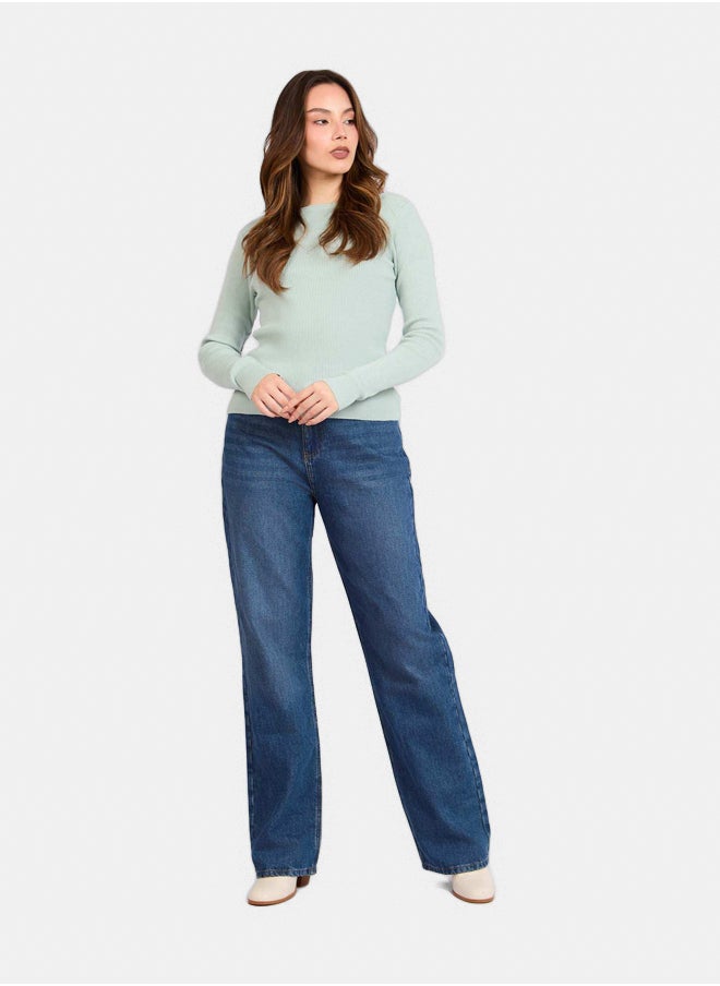 Dare - Women Regular Fit Pullover - Green - Image 1