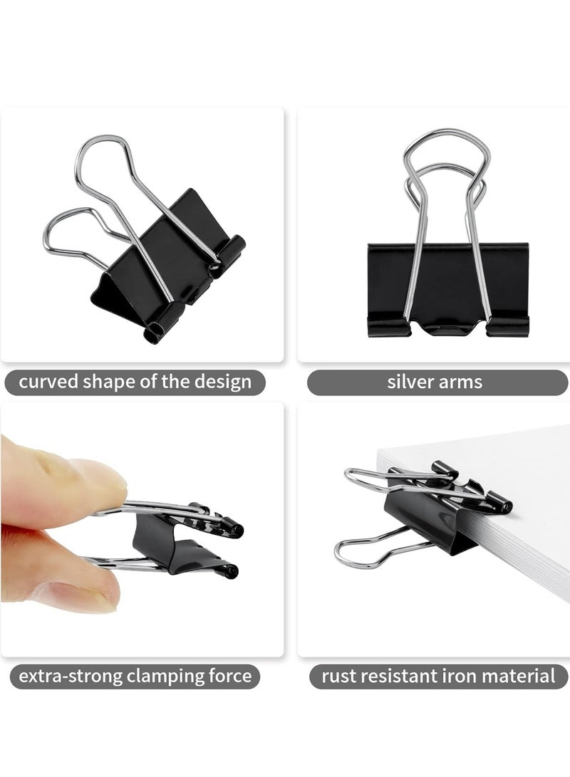 Oasisgalore 340PCS Black Paper Clips Assorted Sizes Binder Clips for Home School Office Supplies  - Image 4