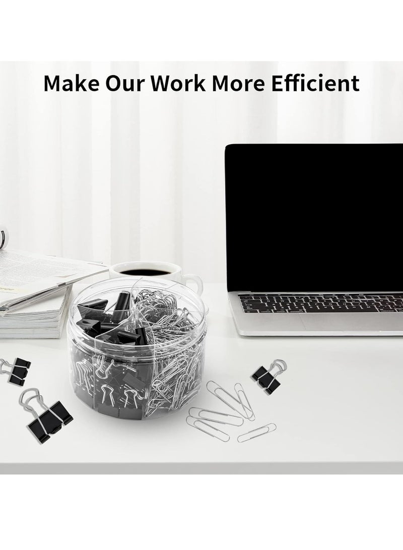Oasisgalore 340PCS Black Paper Clips Assorted Sizes Binder Clips for Home School Office Supplies  - Image 5