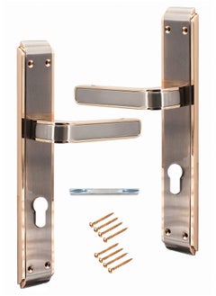 Lozan Pair Of Heavy Duty Door Handles Silver/Golden Color 