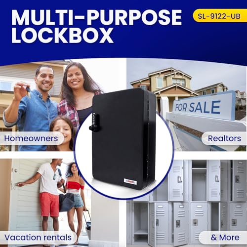 KeyGuard Heavy Duty Steel Secure 122 Key Cabinet with 4-digit Combi-Cam Ultra Combination Lock with Override Key, Repair Shops, Hotels, Facilities, Valet Services (SL-9122-UB) - Image 5