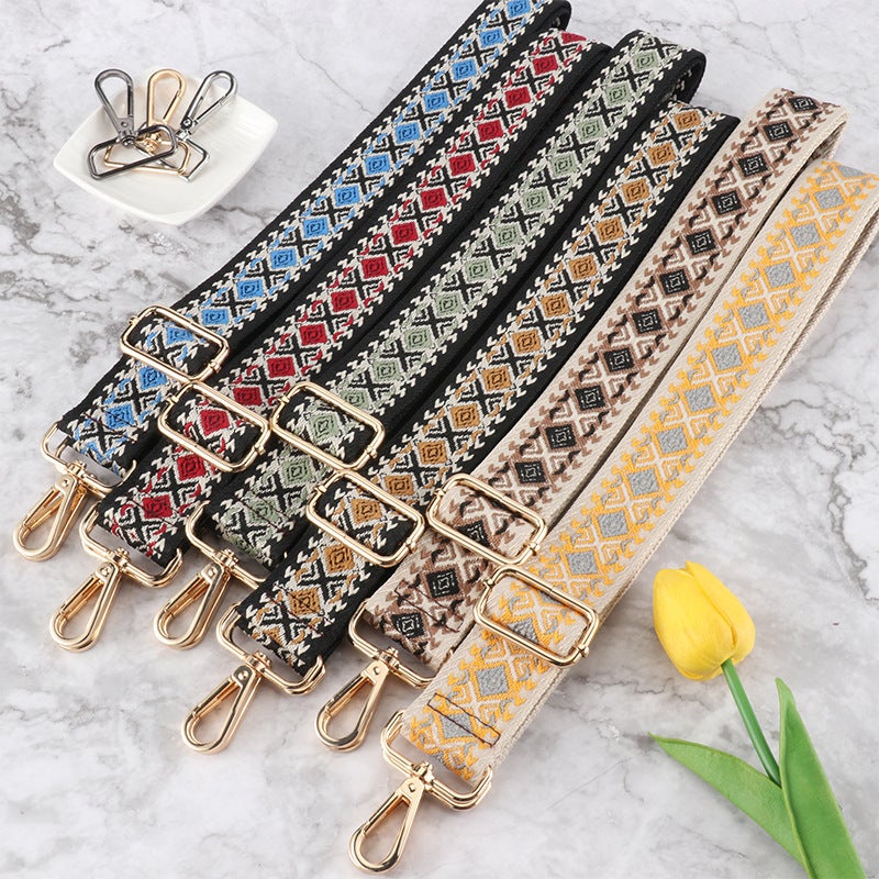 New Ethnic Style Bag With Shoulder Strap Crossbody Adjustable Bag Strap Replacement Women'S Bag Shoulder Strap Accessories Women'S Satchel Strap - Image 3