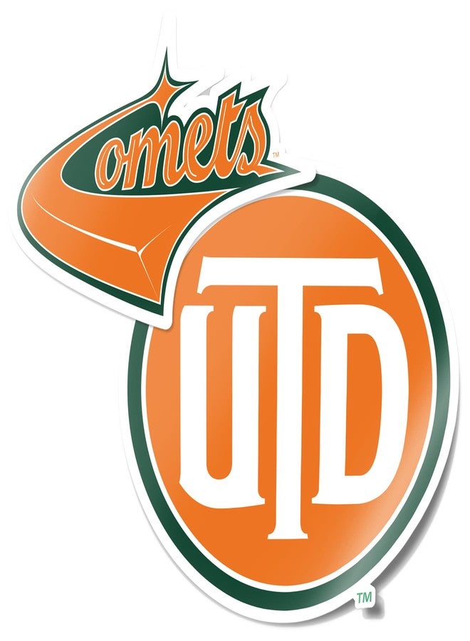 Desert Cactus University of Texas at Dallas UTD Comet Sticker Vinyl Decal Laptop Water Bottle Car Scrapbook (4 Inch Set V1) - Image 1