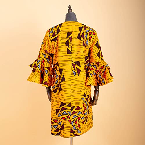 RealWax African Women Coat Ankara Print Long Jacket Tops Wax Dashiki Clothes 649 4X - Image 4