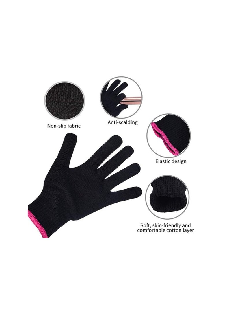 ORiTi قفازات تصفيف مقاومة للحرارة 2 قطعة لحماية اليدين ملحقات الشعر - Image 3
