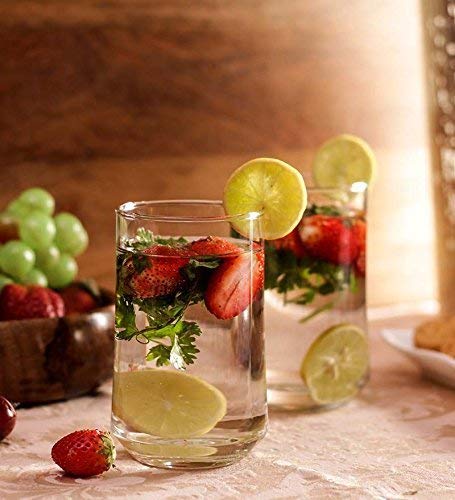 Home-Cart Patio Tumbler Glass Set, 290ml, Set of 6, Transparent - Image 5