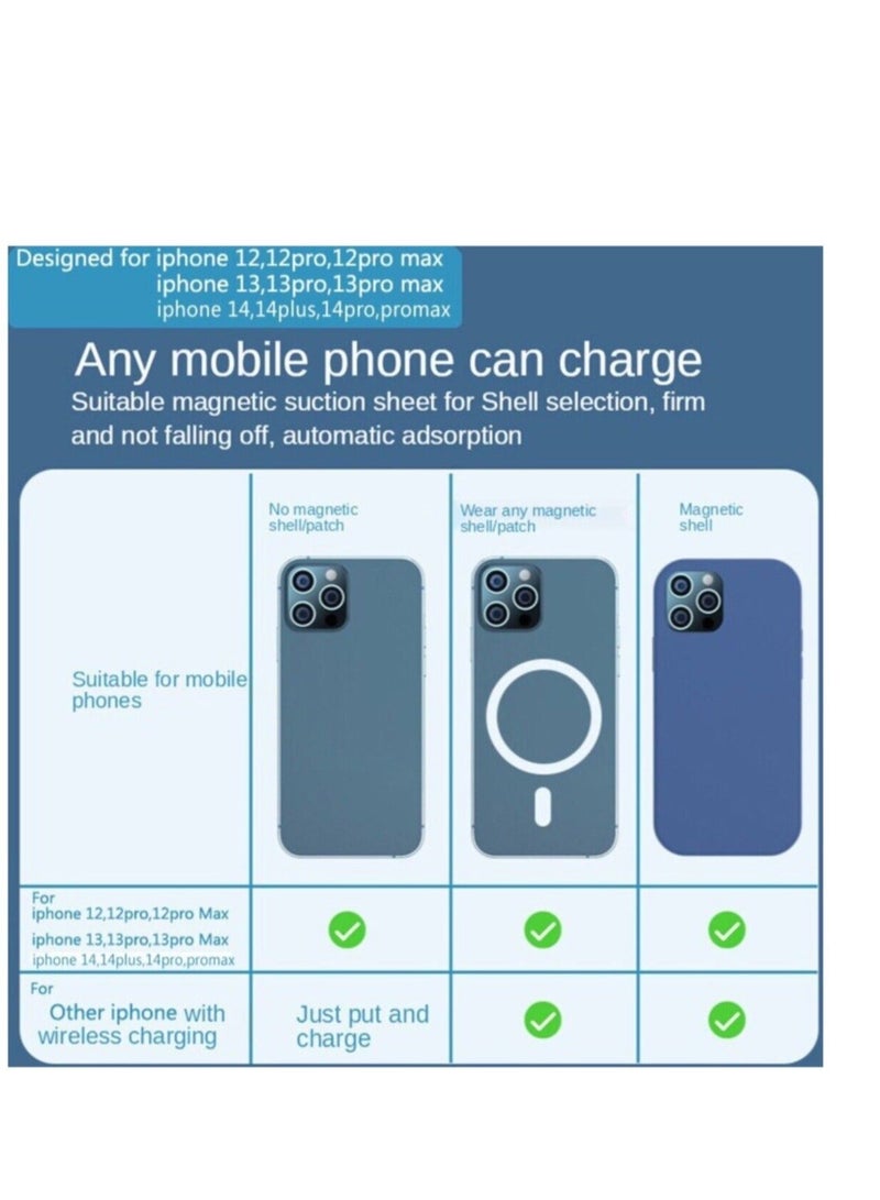 Raxoom New Portable Magnetic Wireless Power Bank Pack For iphone 14 PRO MAX - Image 3