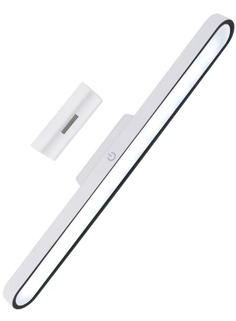 Touch Mirror Light Rechargeable Under Cabinet LED Light Bar, 36x40x320mm, Dimmable with 3 Color Modes, USB-Powered, Ideal for Wall Shelves, Closets, Mirrors, Bedside, and Kitchen Lighting, White - Image 1