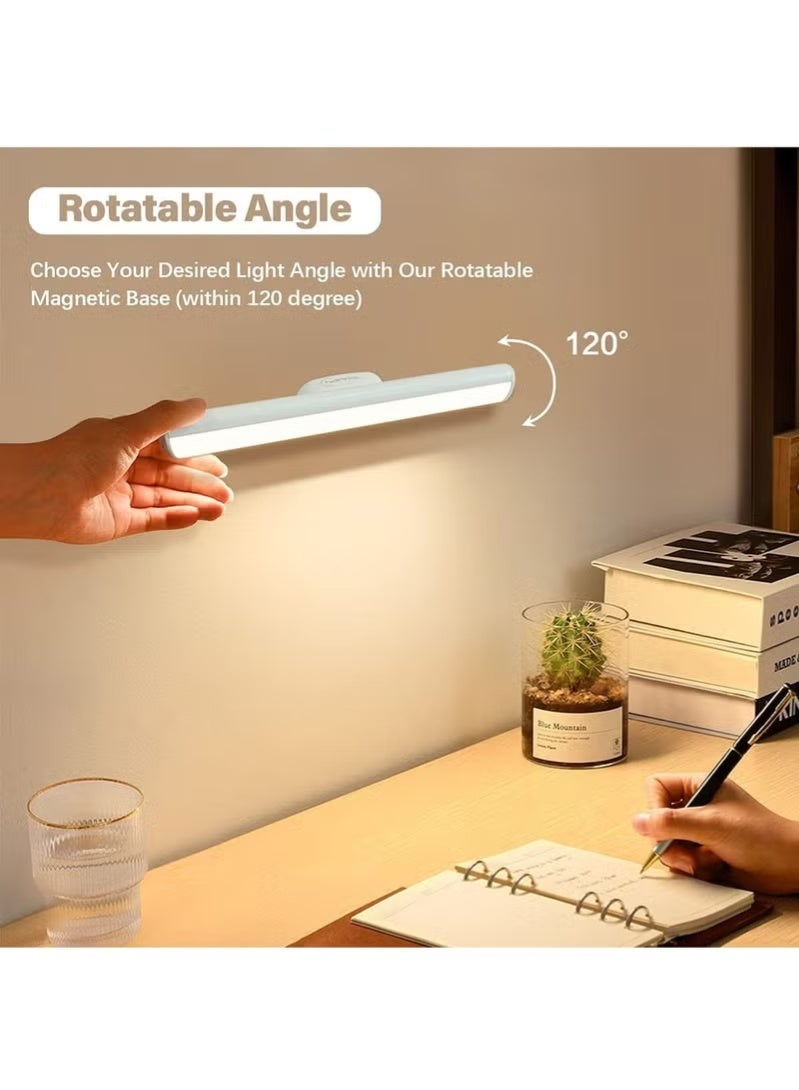 Touch Mirror Light Rechargeable Under Cabinet LED Light Bar, 36x40x320mm, Dimmable with 3 Color Modes, USB-Powered, Ideal for Wall Shelves, Closets, Mirrors, Bedside, and Kitchen Lighting, White - Image 2