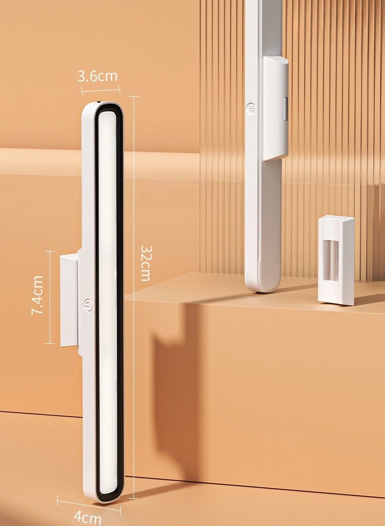 Touch Mirror Light Rechargeable Under Cabinet LED Light Bar, 36x40x320mm, Dimmable with 3 Color Modes, USB-Powered, Ideal for Wall Shelves, Closets, Mirrors, Bedside, and Kitchen Lighting, White - Image 3
