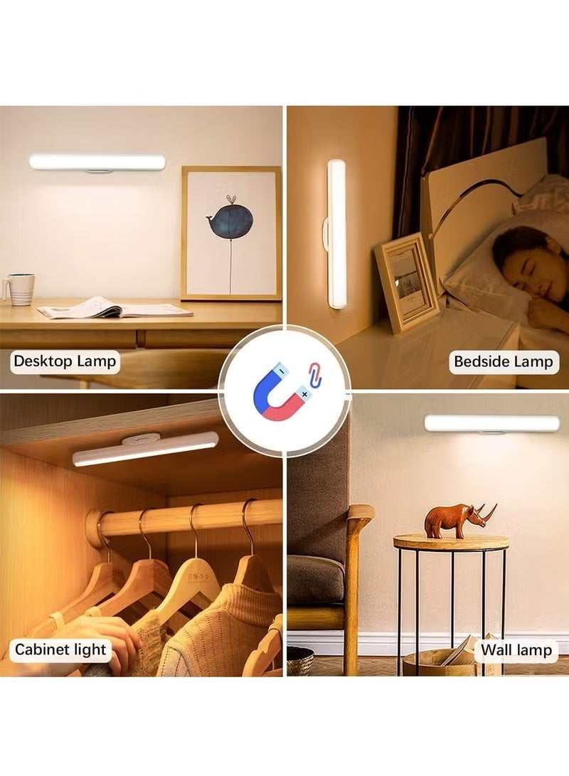 Touch Mirror Light Rechargeable Under Cabinet LED Light Bar, 36x40x320mm, Dimmable with 3 Color Modes, USB-Powered, Ideal for Wall Shelves, Closets, Mirrors, Bedside, and Kitchen Lighting, White - Image 5