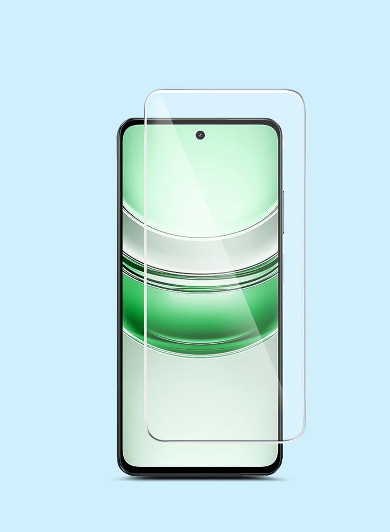 جيماكس حامي شاشة زجاجي مقسّى بشاشة منحنيّة حواف 9H 2.5D من سلسلة GMAX المميزة لهاتف Realme C71 4G 2025 - شفاف - Image 1