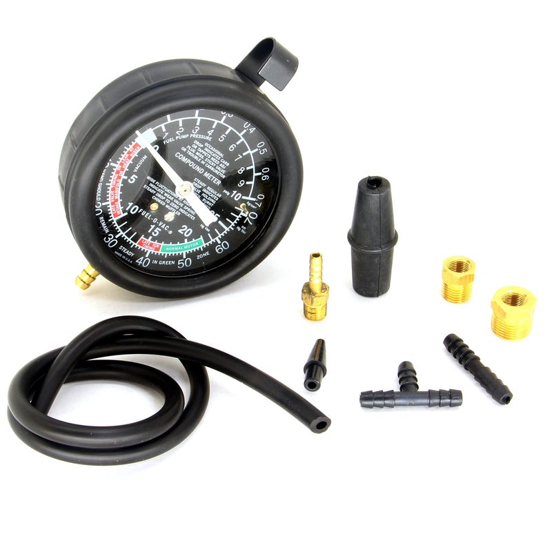 HFS (R) Carburetor Carb Valve Fuel Pump Pressure & Vacuum Tester Gauge Test Kit - Image 2