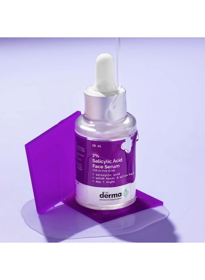 ذا ديرما كو مصل حمض الساليسيليك 2% مع بندق الساحرة ولحاء الصفصاف لعلاج حب الشباب النشط - 30 مل (عبوة من قطعتين) - Image 2