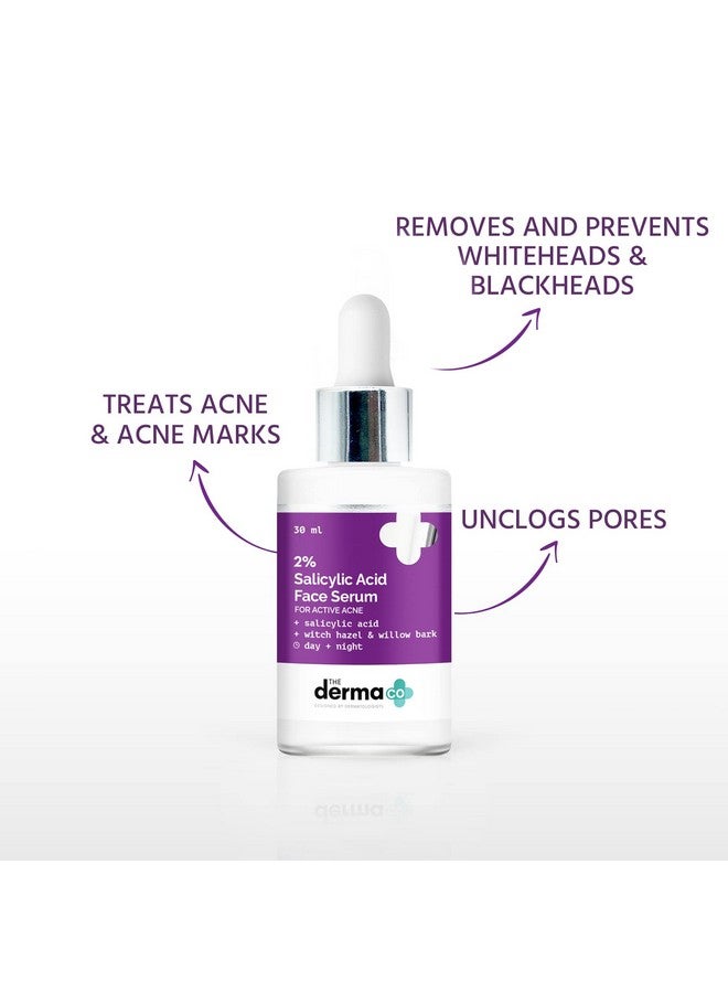 ذا ديرما كو مصل حمض الساليسيليك 2% مع بندق الساحرة ولحاء الصفصاف لعلاج حب الشباب النشط - 30 مل (عبوة من قطعتين) - Image 3