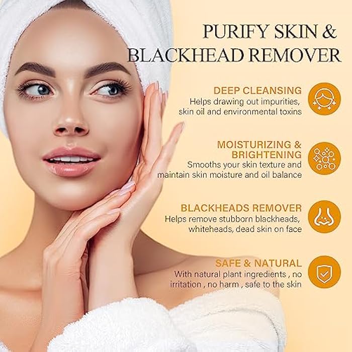 SHVYOG Vitamin C Peel Off Face Mask, Peel Off Mask with Turmeric, Blackhead Remover & Deep Cleansing Face Peel Mask, Vitamin C Exfoliating Face Mask for Blackheads, Large Pores, Dirts, Oil - Image 4