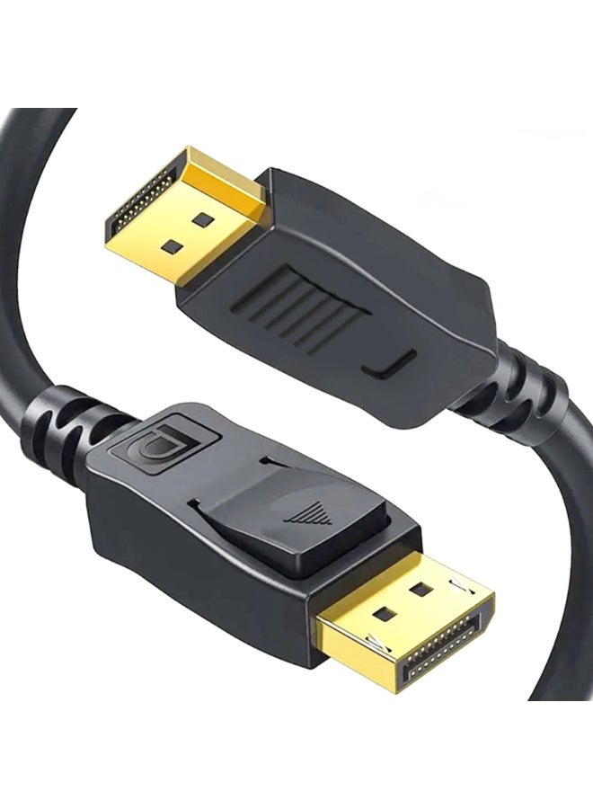 ابلس كابل AB-21KD من DisplayPort إلى DisplayPort بطول 1.8 متر – كابل DP عالي السرعة بقلب من النحاس الخالي من الأكسجين، يدعم نقل الصوت والفيديو عالي الدقة ونقل البيانات السريع؛ مناسب لأجهزة الكمبيوتر والشاشات وأجهزة العرض (البروجيكتور) وأجهزة الألعاب. - Image 2