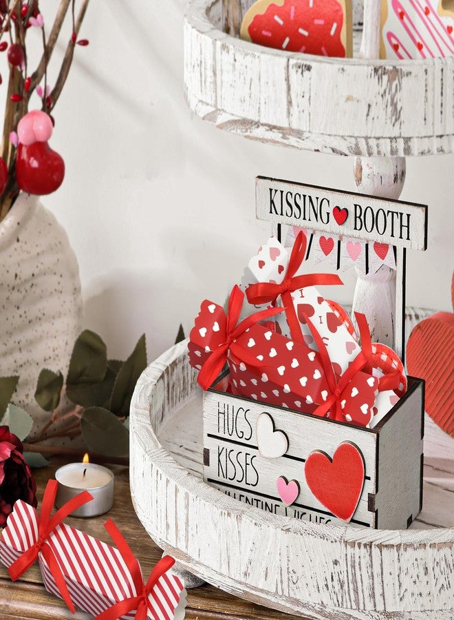Unigift 20 Pcs Valentine's Day Candy Boxes with Ribbon,3 Styles Red Heart Candy Shape Treat Box Cardboard Paper Goody Snacks Cookie Holder Decoration Gift Boxes for Kid Christmas Birthday Wedding Party Favor - Image 5