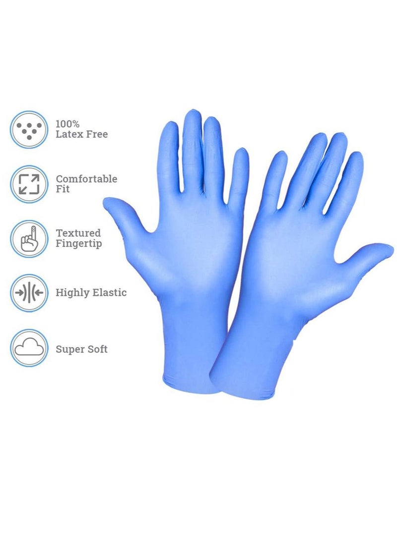 Gesalife Powder Free Nitrile Disposable Blue Gloves 100 Pcs  - Image 3