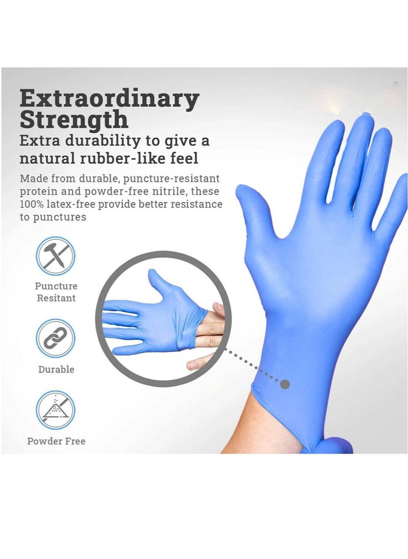 Gesalife Powder Free Nitrile Disposable Blue Gloves 100 Pcs  - Image 2