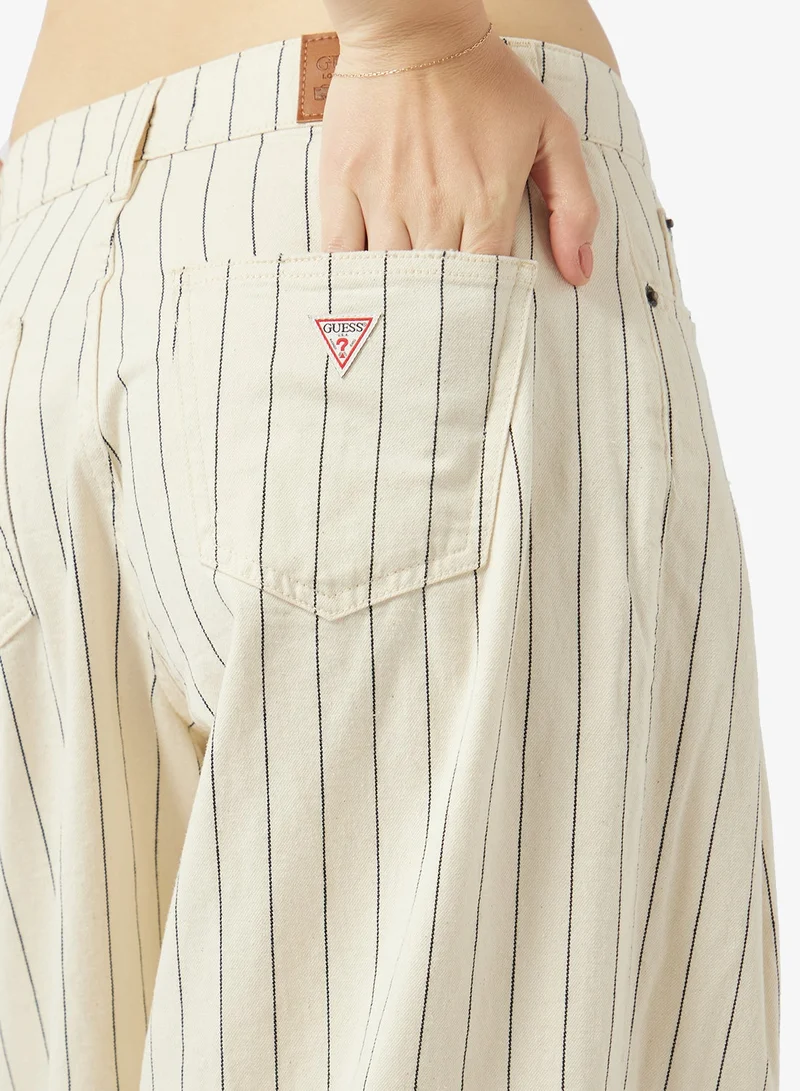 Guess  Striped Wide Leg Jeans for Women | Best Price UAE