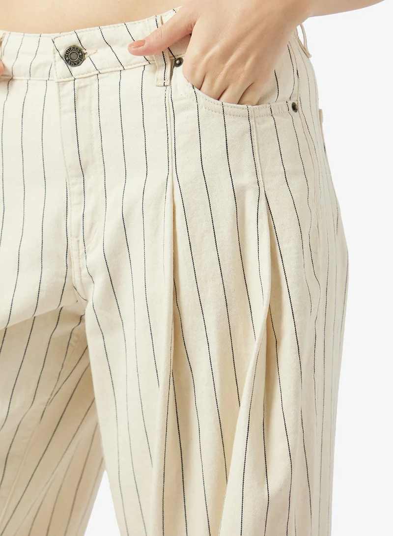 Guess  Striped Wide Leg Jeans for Women | Best Price UAE