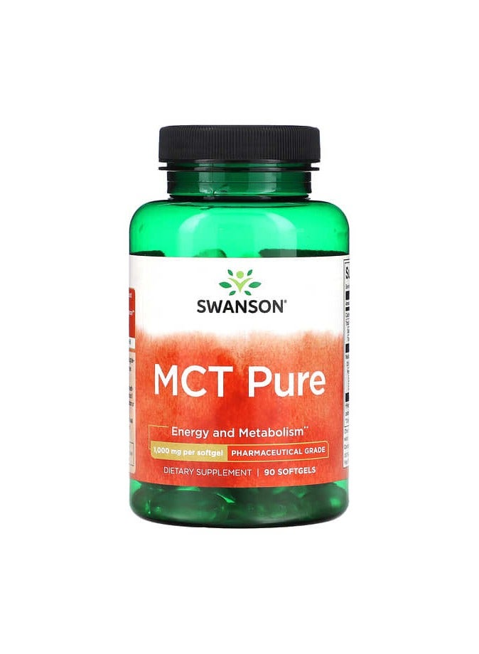 SWANSON MCT Pure, 1,000 mg , 90 Softgels