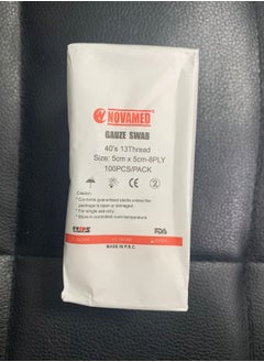 NOVAMED NOVAMED GAUZE SWAB 5CM*5CM 100'S  - Image 1