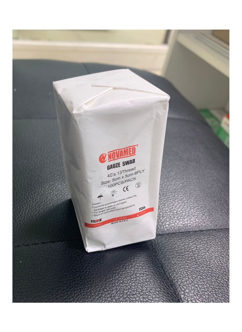 NOVAMED NOVAMED GAUZE SWAB 5CM*5CM 100'S  - Image 2