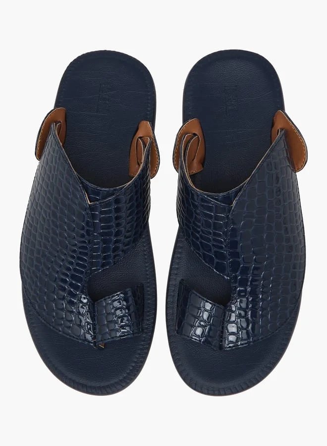 LBL by Shoexpress Men's Textured Slip-On Arabic Sandals