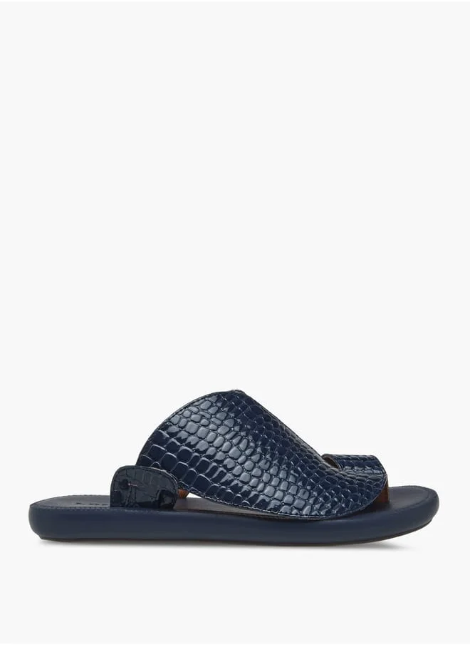 LBL by Shoexpress Men's Textured Slip-On Arabic Sandals Ramadan Collection