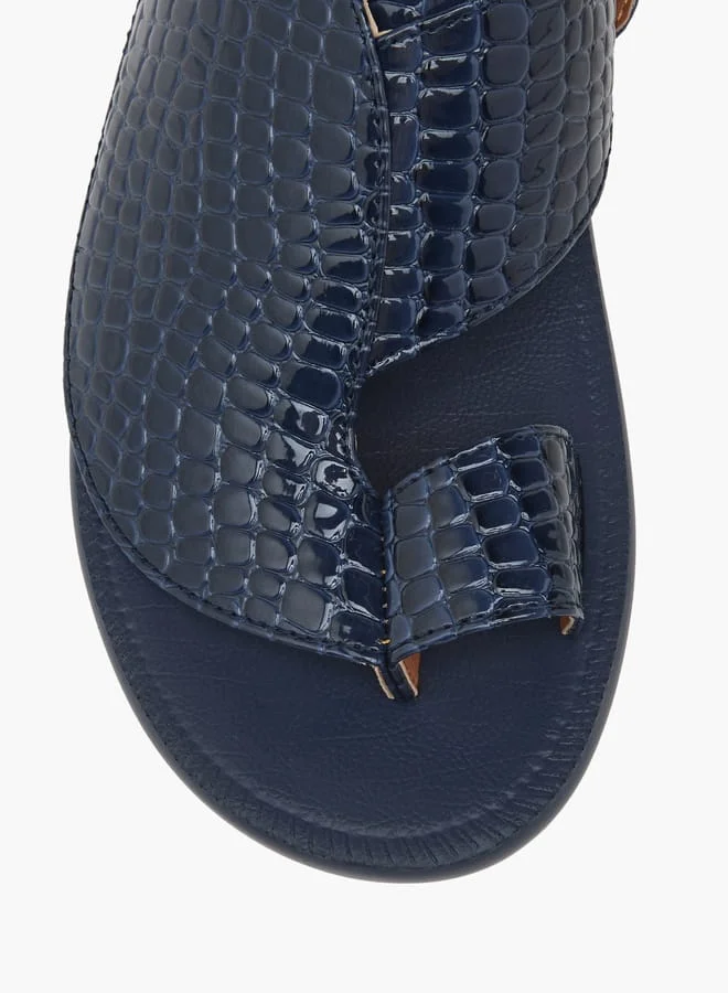LBL by Shoexpress Men's Textured Slip-On Arabic Sandals
