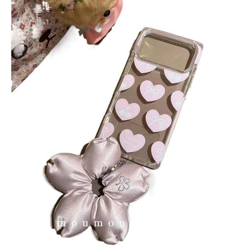 iPhone 15 Pro Max Silicone Protective for iPhone 15 15 Plus 15 Pro 15 Pro Max with Bow Design and Anti Slip Grip in Full Screen Love Pattern - Image 4