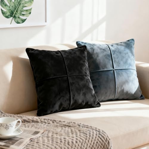 SBWLKJ Suede Upholstery Fabric Black 64" Wide by 96" Double-Side Soft Smooth Micro-Suede Material for Car Headliner Replacement, Cushion Sofa Pillows Home Décor Repair DIY - Image 5