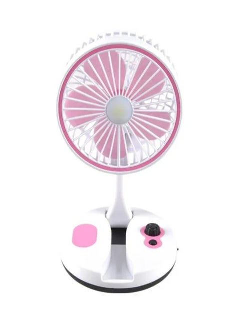 Desktop Fan Foldable Fan With LED Light Type-C Charging Folding Fan Portable Cooler Fan Low Noise Air Cooling Fan For Home Desk And Office