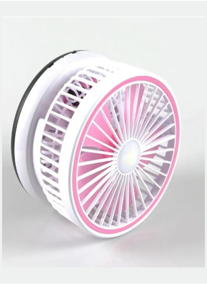 Desktop Fan Foldable Fan With LED Light Type-C Charging Folding Fan Portable Cooler Fan Low Noise Air Cooling Fan For Home Desk And Office