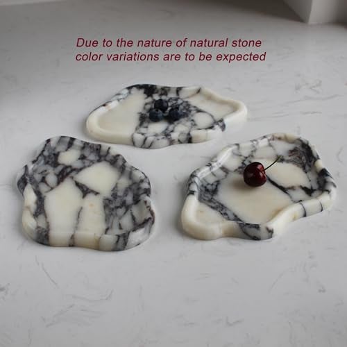 Natust Natural Calacatta Viola Marble Tray Cloud Shape, Jewelry Dish Trinket Dish for Women Gift Home Décor - Image 4