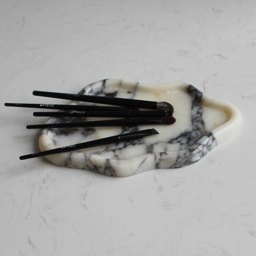 Natust Natural Calacatta Viola Marble Tray Cloud Shape, Jewelry Dish Trinket Dish for Women Gift Home Décor - Image 3