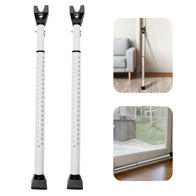 Sliding Door Security Bar Door Jammer 2in1 Adjustable Door Stoppers Security 40 Different Adjustments by Guard Dog Security