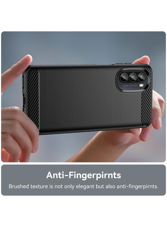 S-TOP Case For Motorola Moto G52 Brushed Texture Carbon Fiber TPU Phone Case - Image 5