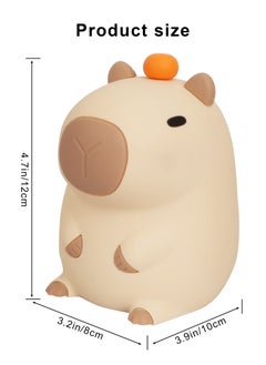 URbazaar Night Light for Kids, Cute Silicone Nursery Pear Lamp for Baby and Toddler,Fruit NightLight for Boys and Girls,Squishy Night Lamp for Bedroom,Kawaii Bedside Lamp for Kids Room  - Image 2