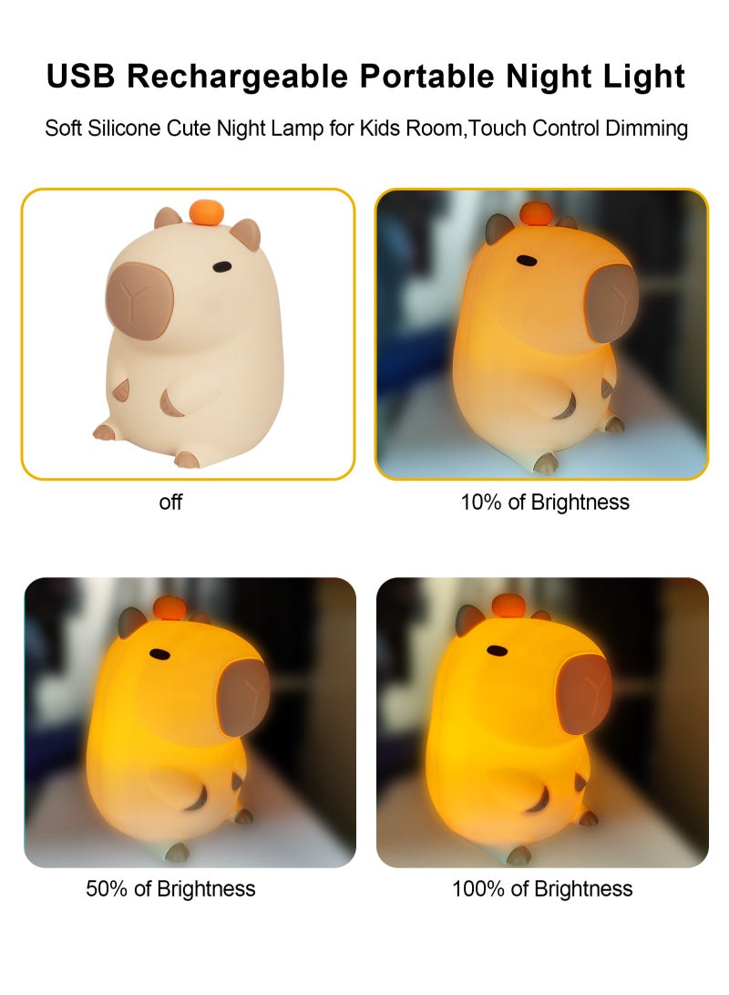 URbazaar Night Light for Kids, Cute Silicone Nursery Pear Lamp for Baby and Toddler,Fruit NightLight for Boys and Girls,Squishy Night Lamp for Bedroom,Kawaii Bedside Lamp for Kids Room - Image 5