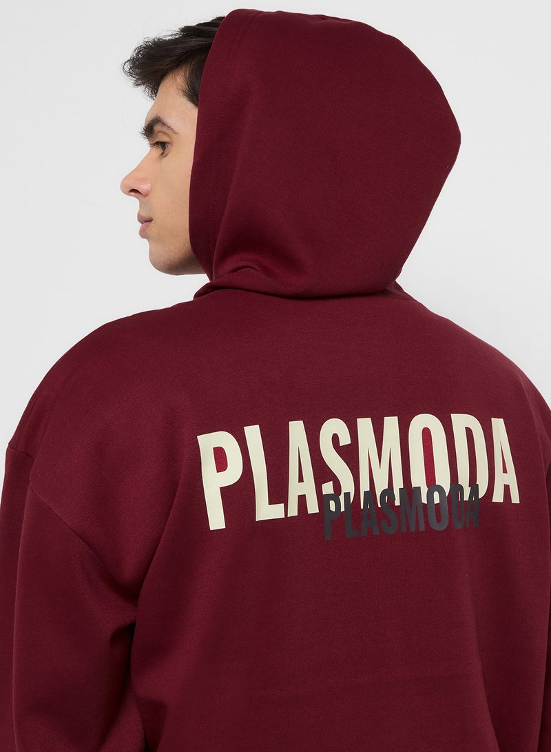 Seventy Five Oversized Basic Graphic Hoodie  - Image 3