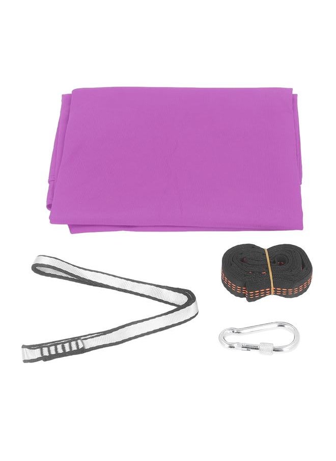 Thoraya Kids Sensory Swing 9.2ft Long Easy Mounting Elastic Safe Durable Sensory Hammock for Bedroom Exercise Outdoor Purple 3.3ft Wide 9.2ft Long  - Image 3