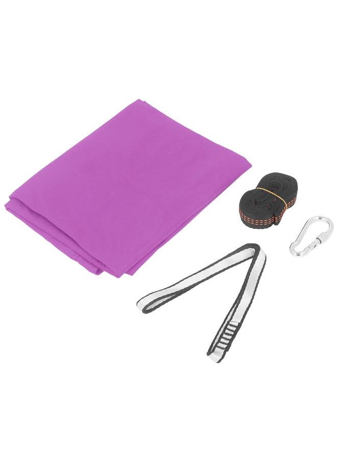 Thoraya Kids Sensory Swing 9.2ft Long Easy Mounting Elastic Safe Durable Sensory Hammock for Bedroom Exercise Outdoor Purple 3.3ft Wide 9.2ft Long  - Image 2