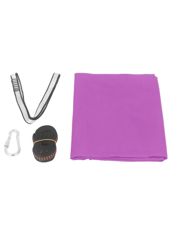 Thoraya Kids Sensory Swing 9.2ft Long Easy Mounting Elastic Safe Durable Sensory Hammock for Bedroom Exercise Outdoor Purple 3.3ft Wide 9.2ft Long  - Image 5