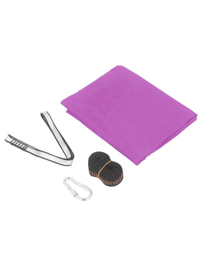 Thoraya Kids Sensory Swing 9.2ft Long Easy Mounting Elastic Safe Durable Sensory Hammock for Bedroom Exercise Outdoor Purple 3.3ft Wide 9.2ft Long  - Image 4