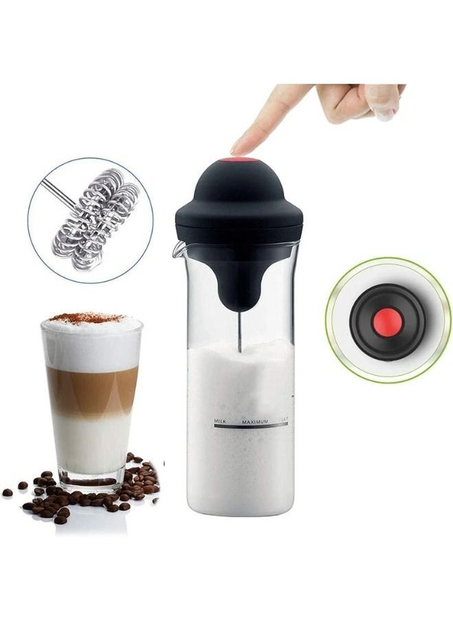 Generic Milk frother, coffee mixer, and egg beater with a battery operated glass cup  - Image 1