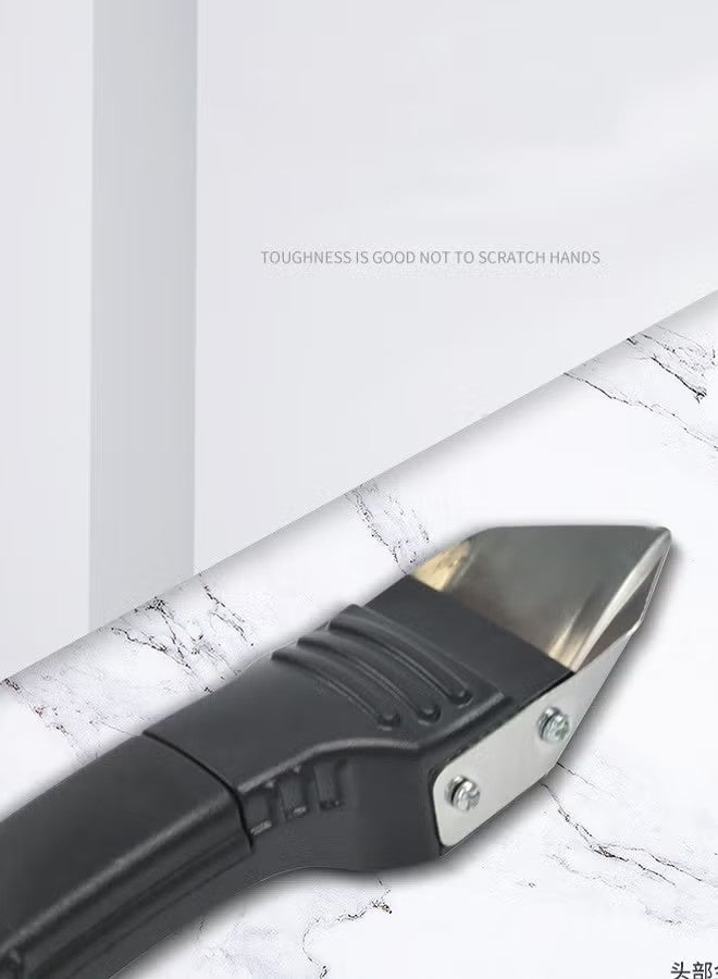 Caulking Tool 3 in 1 Silicone Caulking Tools, Glass Glue Angle Scraper, Caulking Nozzle Applicator Finishing Tool Set Kit Sealant Caulk Grout Remover Scraper - Image 5