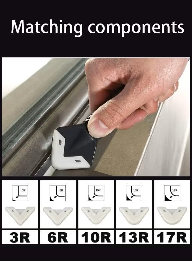 Caulking Tool 3 in 1 Silicone Caulking Tools, Glass Glue Angle Scraper, Caulking Nozzle Applicator Finishing Tool Set Kit Sealant Caulk Grout Remover Scraper - Image 3